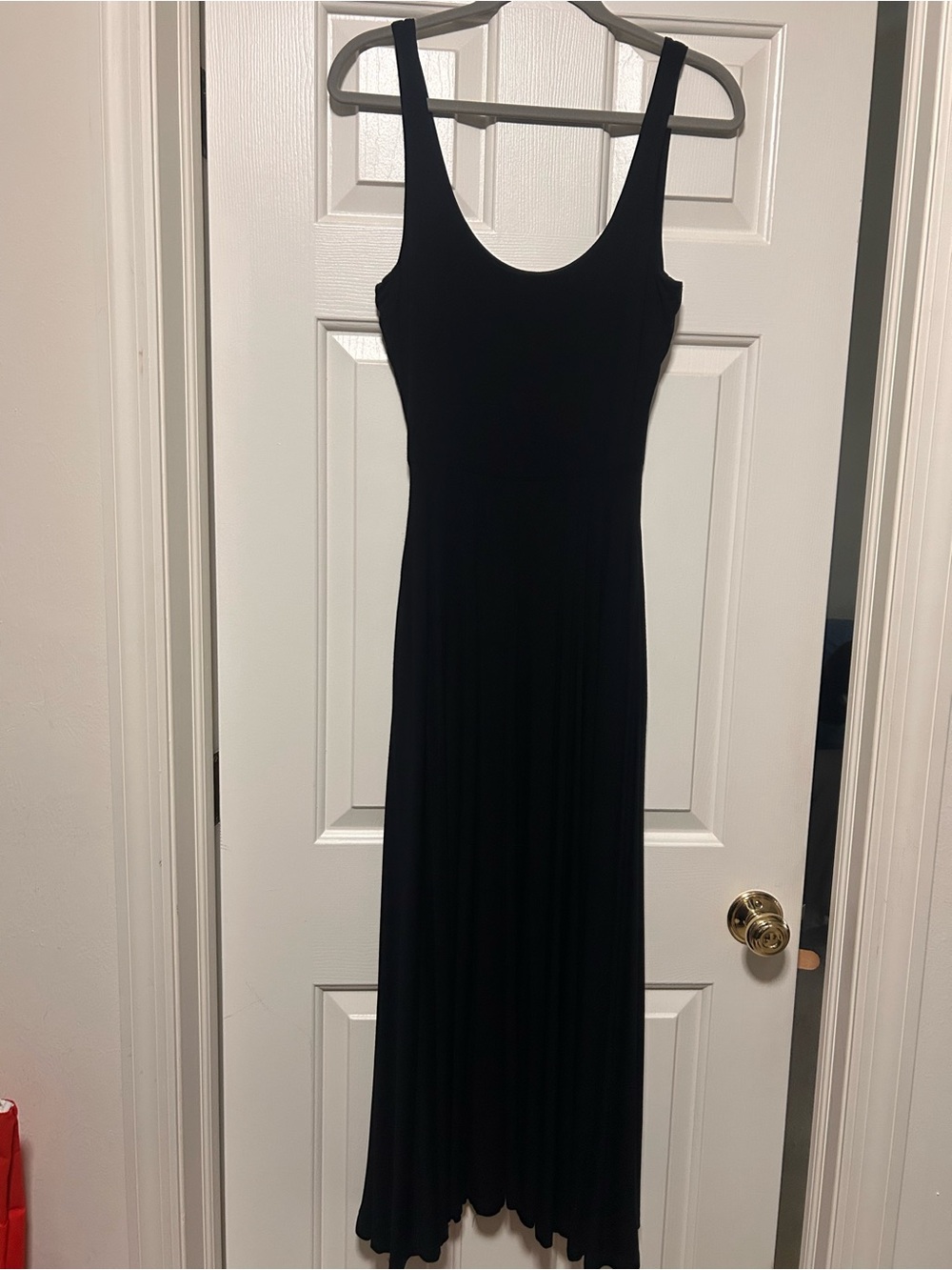 Market & Spruce Black Scoop Neck Sleeveless Maxi Dress
